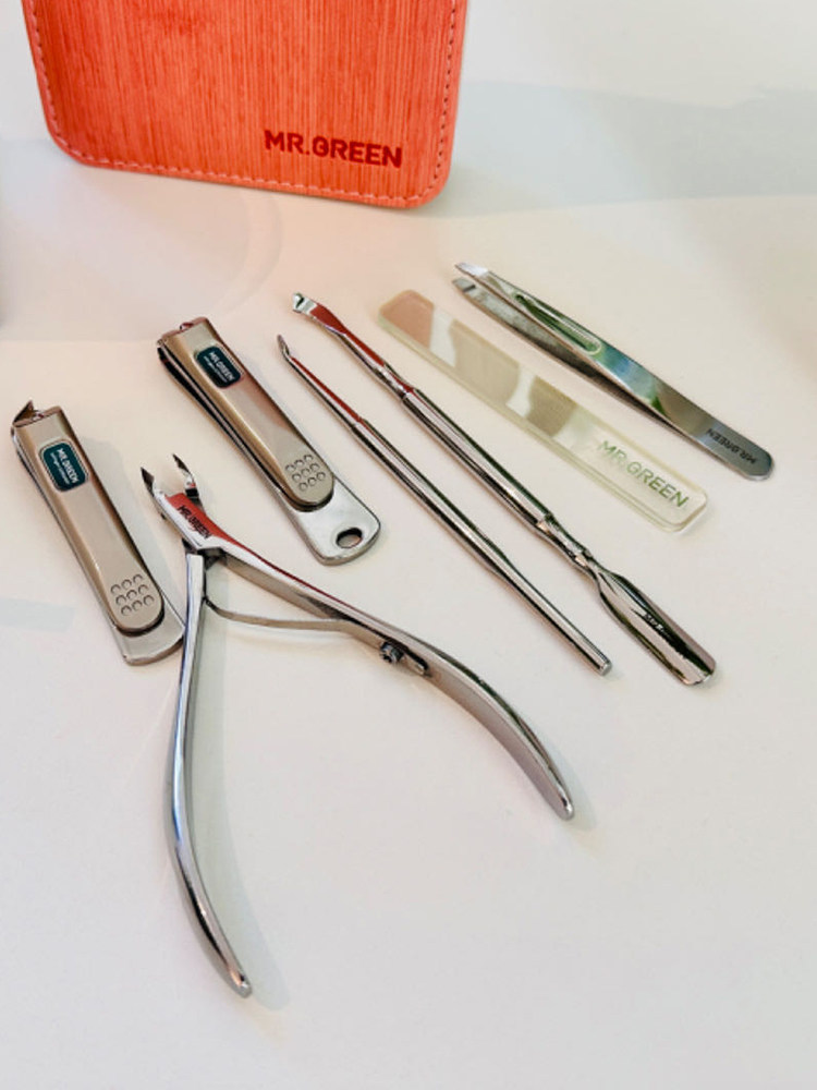 독일 MR.GREEN MR. GREEN 수입 SHANMENG 시리즈 매니큐어 및 개인 위생 손톱깎이 소녀 청소용 7종 세트