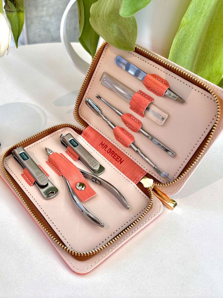 독일 MR.GREEN MR. GREEN 수입 SHANMENG 시리즈 매니큐어 및 개인 위생 손톱깎이 소녀 청소용 7종 세트