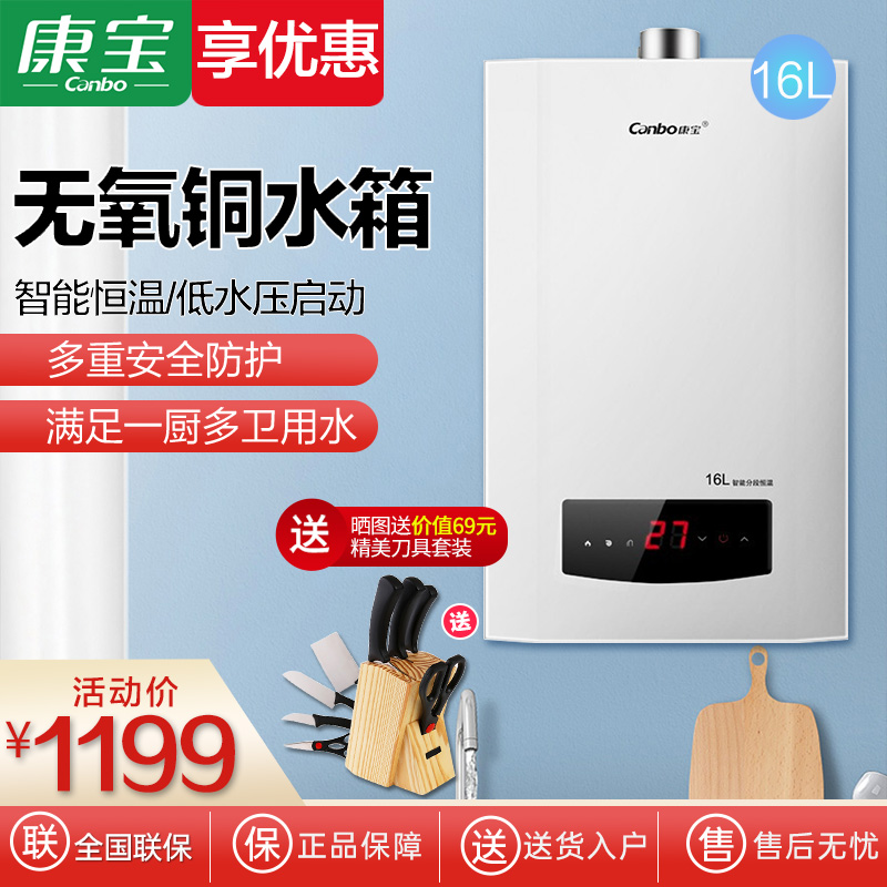 家用燃气热水器康宝强排式