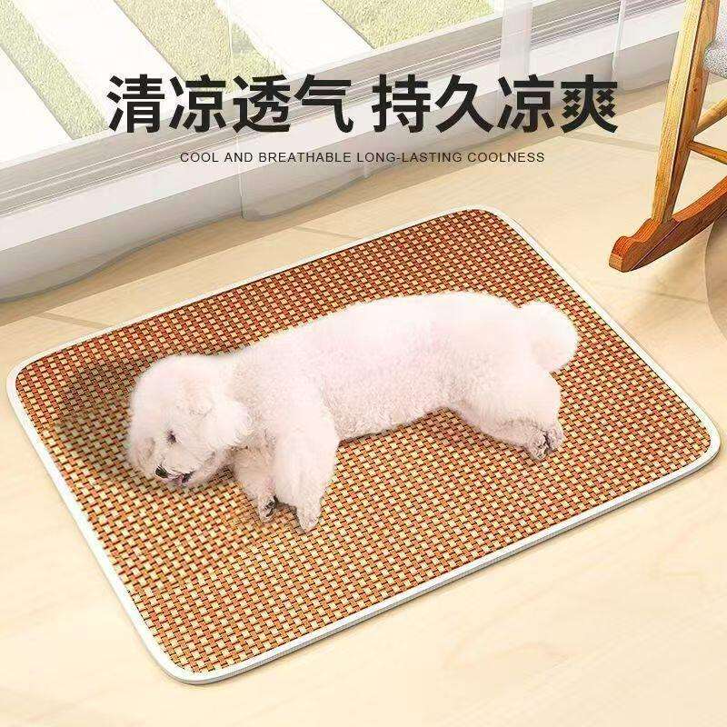 狗物狗笼子宠凉咪夏睡垫天垫睡温狗子觉用垫地铺垫窝垫夏季猫降垫图片