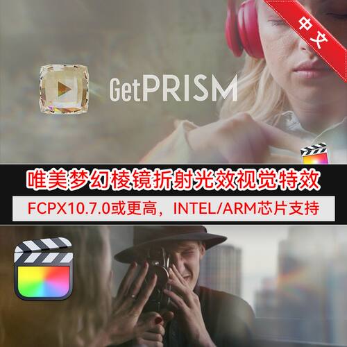 梦幻棱镜折射光效视觉中文插件