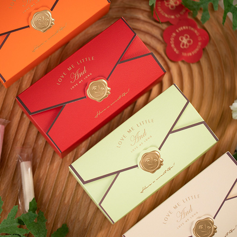 20个复古信封造型糖盒婚礼生日点心包装盒精美礼品盒巧克力饼干