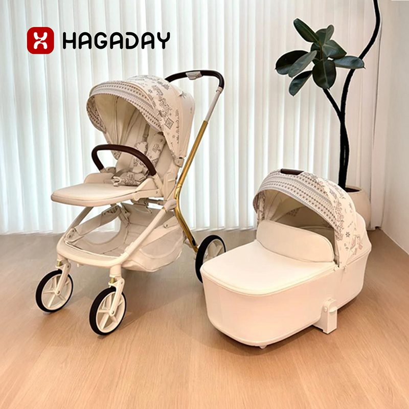 哈拉达新生儿四轮推车高景观轻便