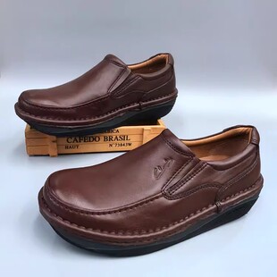 Air Soul 商务休闲气垫王增高透气真皮头层皮鞋 越南产撤柜男鞋