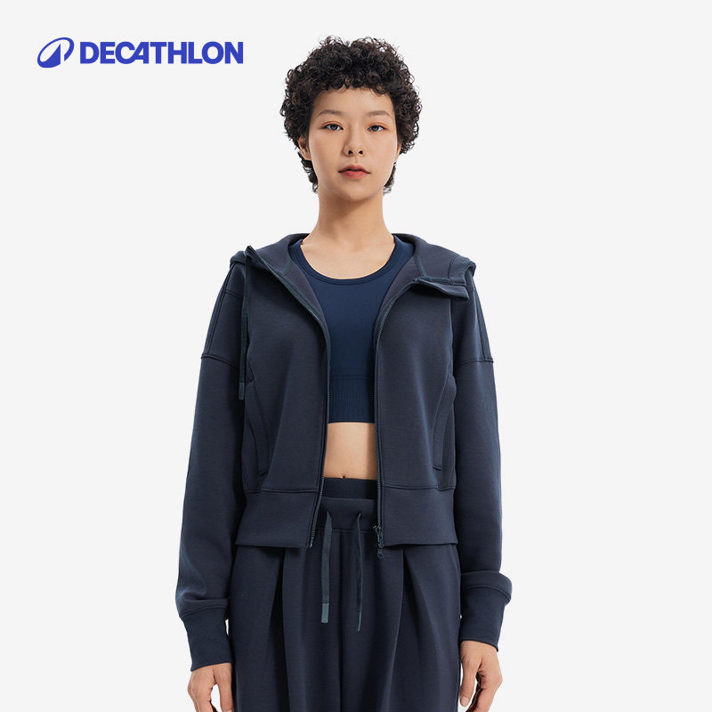迪卡侬sportswear运动外套女短款