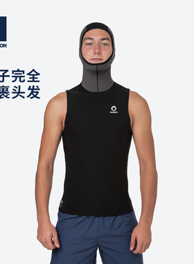迪卡侬潜水服女加厚潜水背心上衣男分体潜水装备成人保暖IVS3