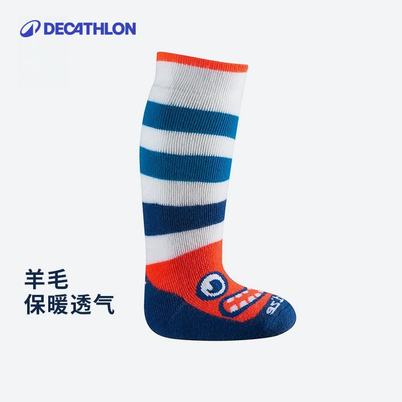 迪卡侬1-2婴幼儿高筒运动袜子
