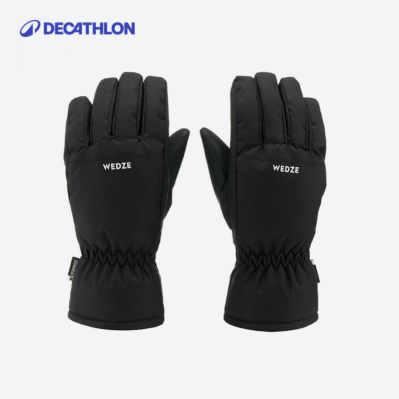 迪卡侬儿童宝宝保暖防水滑雪手套