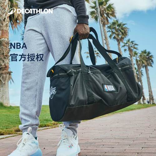 迪卡侬NBA湖人单肩运动挎包