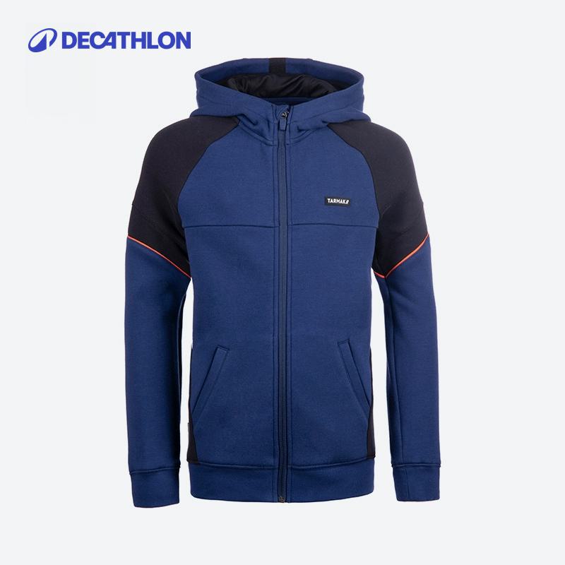 加绒篮球迪卡侬儿童运动外套夹克