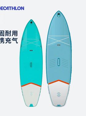 迪卡侬桨板sup充气冲浪板海上站立式划水浆板桨板划桨ITIWIT OVKS