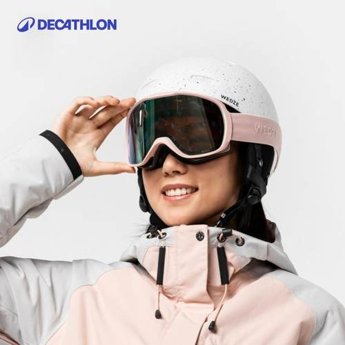 迪卡侬滑雪雪镜防雾成人防护装备