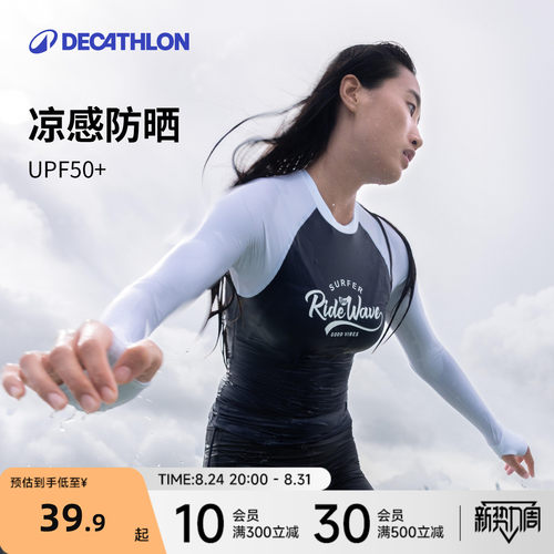 迪卡侬大码女士分体泳衣