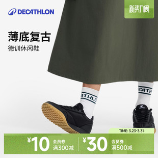 复古T头平底春夏透气阿甘正品 薄底鞋 IVX2 女休闲鞋 迪卡侬德训鞋