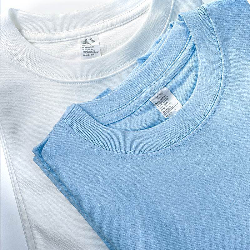 雲瑤藍 精梳淺藍色奶藍白色270g重磅短袖t恤男女情侶上衣夏季純棉在類目 女裝/女士精品, 大碼女裝中 - 來自Buy2taobao.com提供專業的淘寶代購服務
