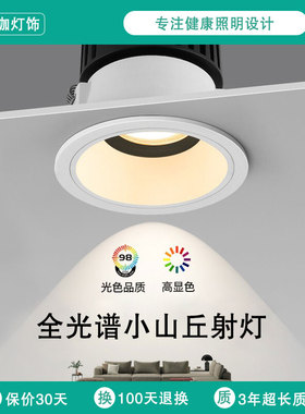 北咖米家小山丘洗墙射灯客厅卧室走廊天花灯大光弧深防眩无主灯