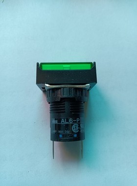 全新原装正品和泉16MM长方形指示灯AL6H-P4G绿色