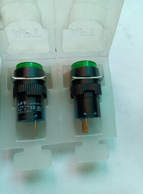 全新原装正品上海二工绿色圆形形带灯按钮LA39-E DC24V
