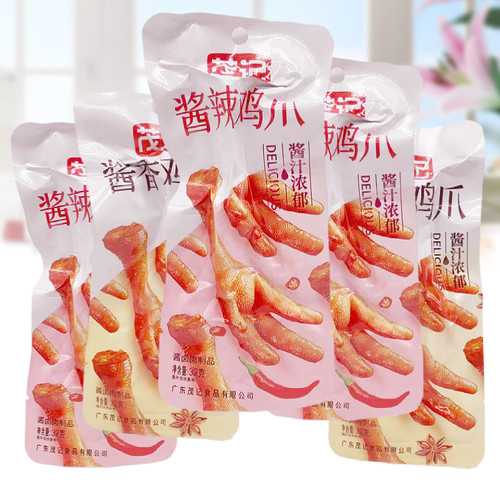 茂记酱香酱辣鸡爪32g*30包酱卤肉制品鸡脚休闲食品馋嘴下酒小吃 - 封面