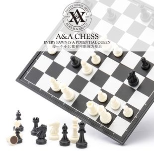 Chess 出口欧美儿童初学旅行 入门折叠便携 A&A磁性国际象棋