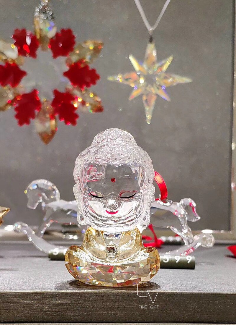 奥地利水晶佛陀如来佛主车摆件保平安水晶汽车转运祝福5492232