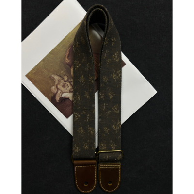 中古榉木绿Vintage吉他背带