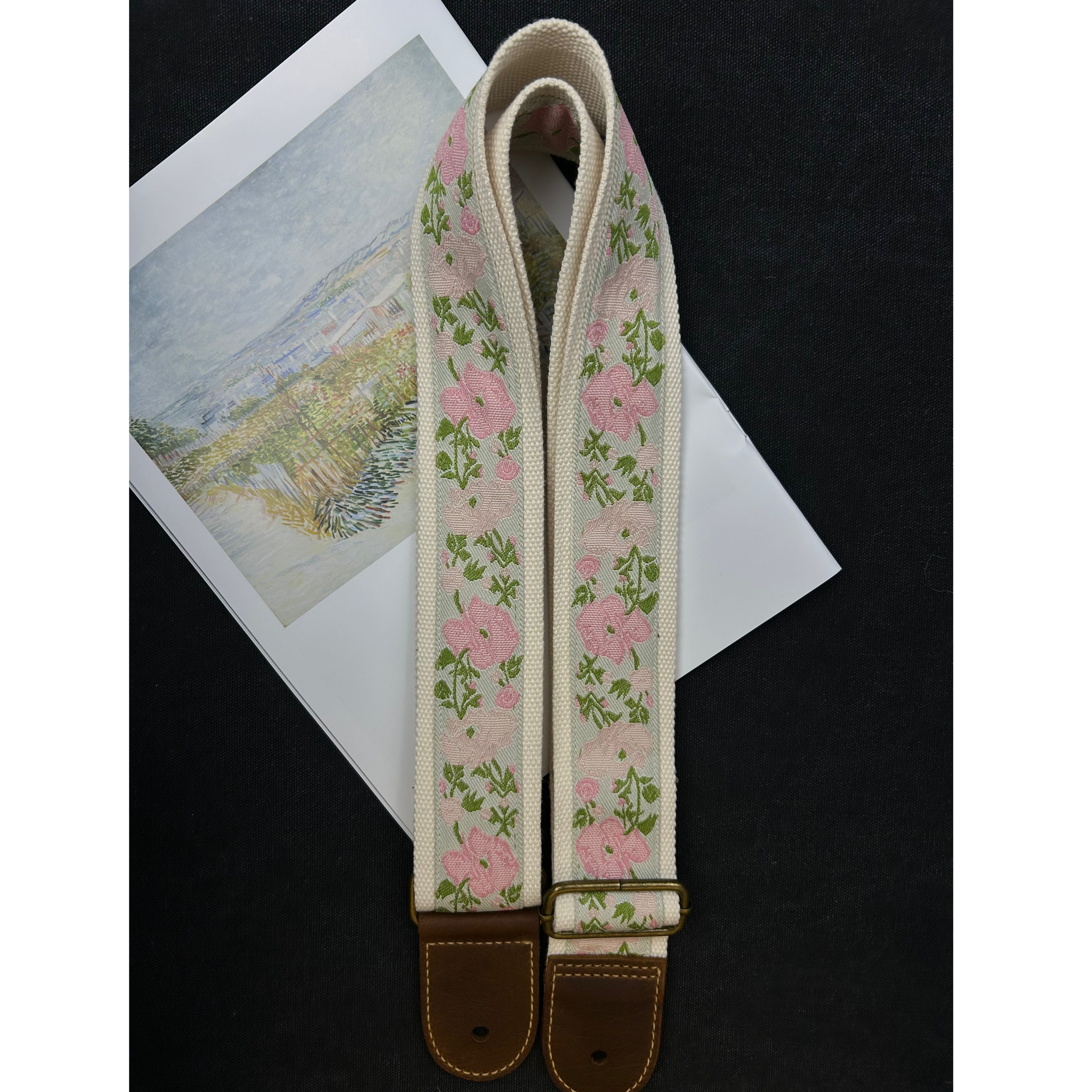 复古艺术感小众原创设计吉他背带