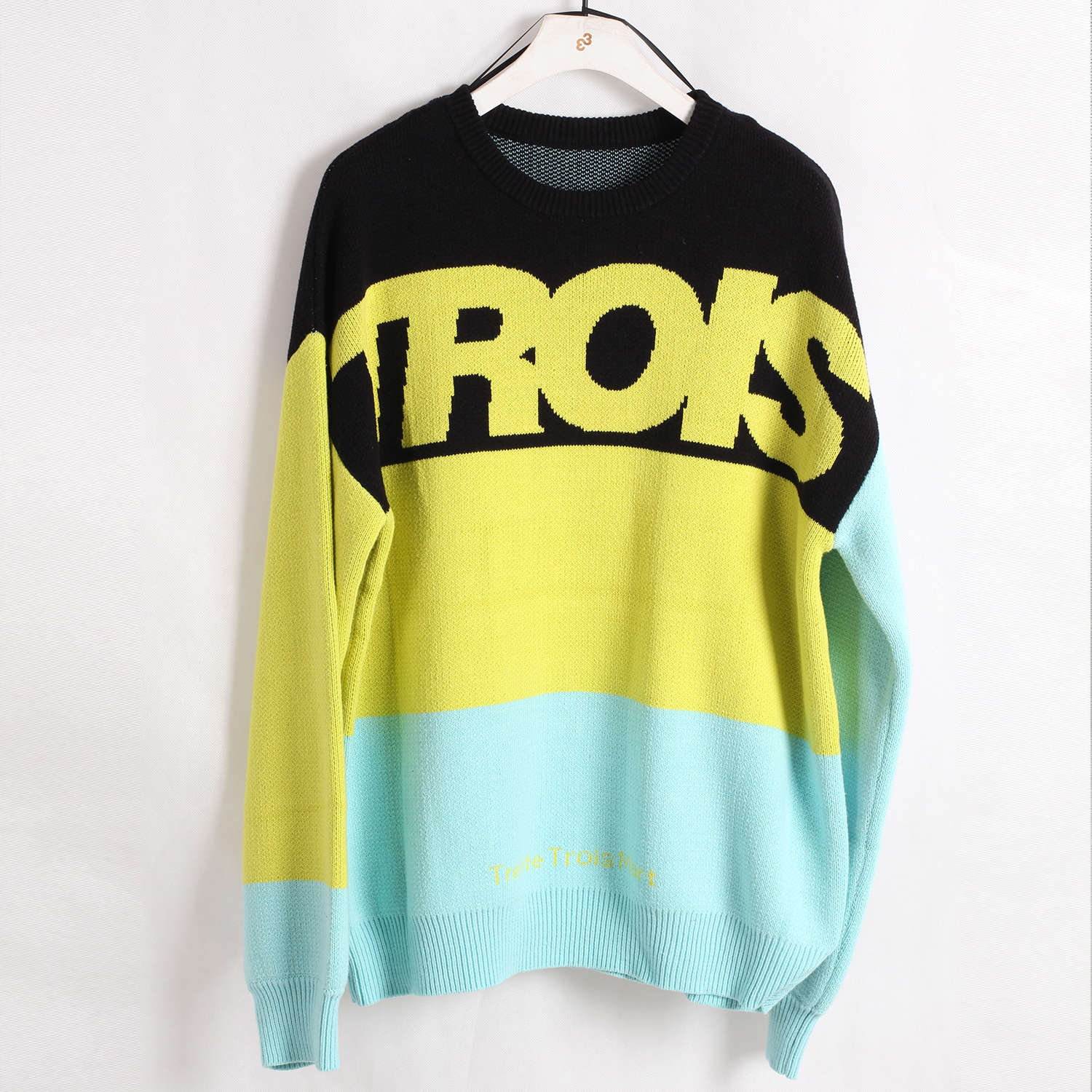 33潮牌针织衫长袖休闲百搭宽松圆领毛衫T54407014