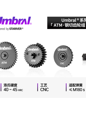 UMBRAL超静音ATM钢切齿轮组 磁石与水滴齿位置优化HOT