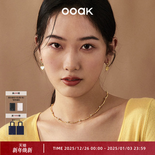 OOAK时尚 玫瑰爱心双面锆石黑玛瑙原创设计精美小众