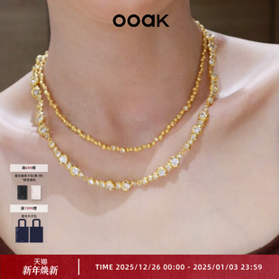 OOAK流金系列油画肌理泡沫满圈淡水珍 热卖 经典