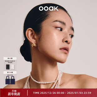 OOAK玫瑰诗人经典 拉丝玫瑰耳钉原创设计女简约玫瑰花耳环