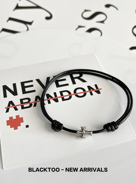 情侣款925银十字架手绳