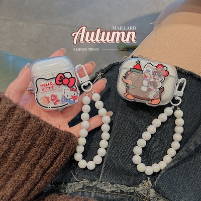 ins日韩可爱摇摇乐猫咪适用漫步者花再zeroair保护套magicanc蓝牙evoair耳机壳lollipro3硅胶atombuds女x5pro