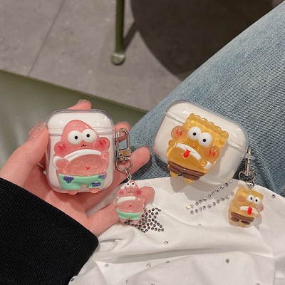 红米小米硅胶软壳海绵宝宝耳机壳