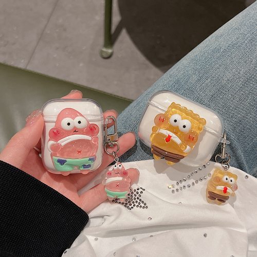 迪士尼硅胶软壳派大星海绵耳机壳