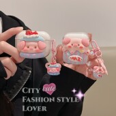 软萌可爱小猪适用塞那S6Sultra保护套适用Sanag塞纳Z60S无线蓝牙耳机保护壳s7s z50spro软壳S8S链条女 Ai新款