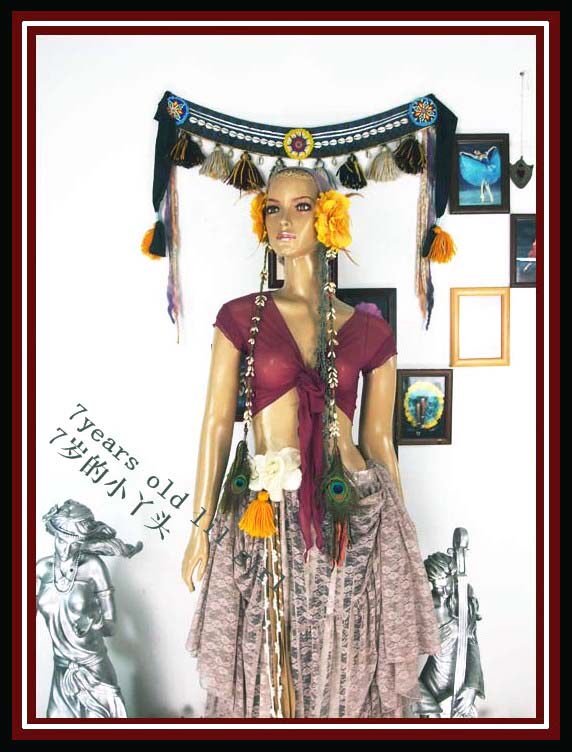 肚皮舞瑜伽网纱21新款台湾水沙无袖小上衣设计师品牌CC165