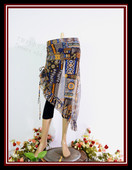 抽皱斜裙热卖 台湾水纱荷叶边欧式 BQ177 新款 肚皮舞下装