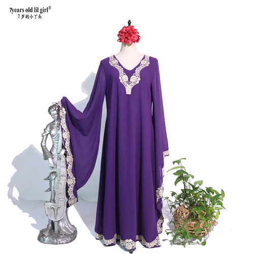 肚皮舞意大利雪纺阿拉伯哈立吉 Shabby 长袍演出服热销FCC02