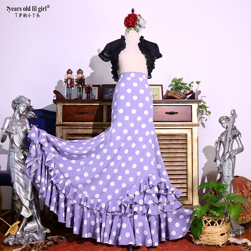 flamenco西班牙波点舞裙包臀