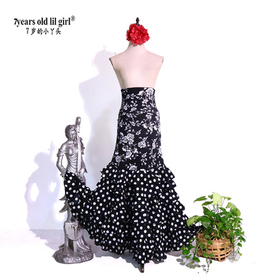 7yearsoldlilgirl品牌波点舞裙