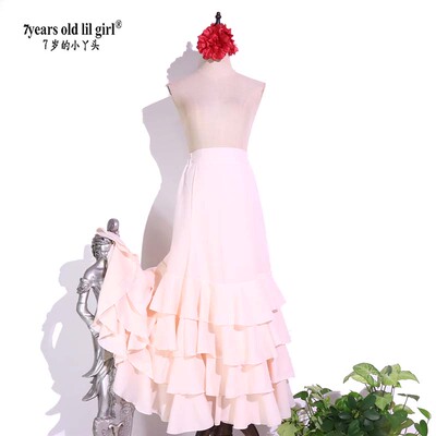 7yearsoldlilgirl雪纺多层裙