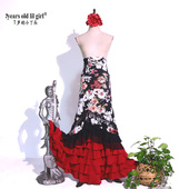 Flamenco GD08 佛朗明哥佛拉门戈高弹高腰包臀舞裙2025春夏新款