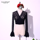 舞蹈服热销肚皮舞2021新款 蕾丝弗拉门戈上衣品牌设计EUU16