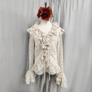 舞蹈服热销肚皮舞2024新款蕾丝弗拉门戈上衣品牌设计DDL7