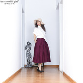 全棉休闲半身腰裙长款 7yearsoldlilgirl肚皮舞女2024春夏新款 推荐