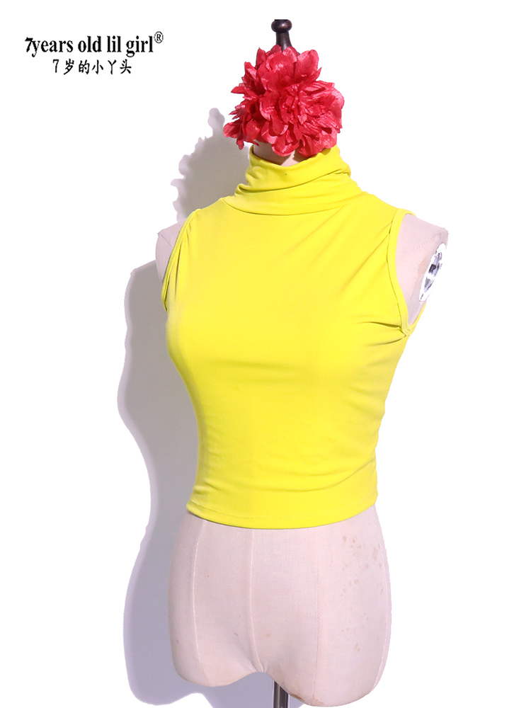 7yearsoldlilgirl人棉小高领背心