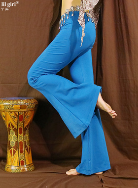 瑜伽肚皮舞下装2025秋冬新款弹力棉微喇叭裤多色可选ECC01