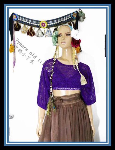 2018年新款肚皮舞练功服韩国蕾丝蝙蝠袖上衣设计师品牌DM80